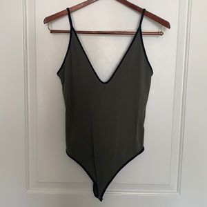 Express Spaghetti Strap Thong Bodysuit